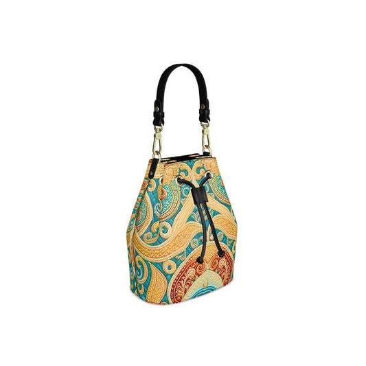 Gilded Grace Bucket Bag